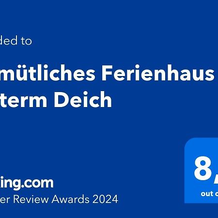 Gemuetliches Ferienhaus Hinterm Deich Nordstrand Extérieur photo