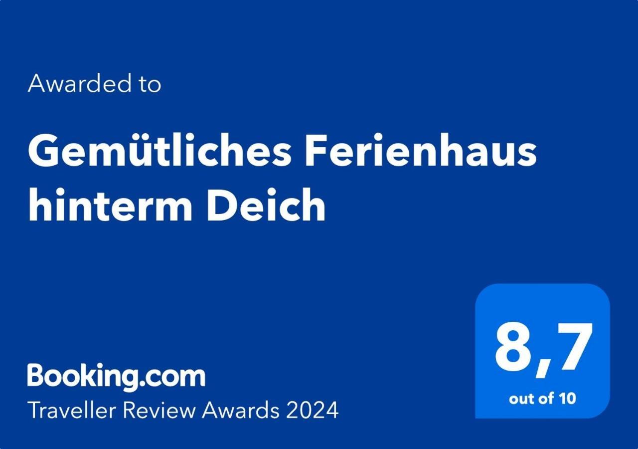 Gemuetliches Ferienhaus Hinterm Deich Nordstrand Extérieur photo